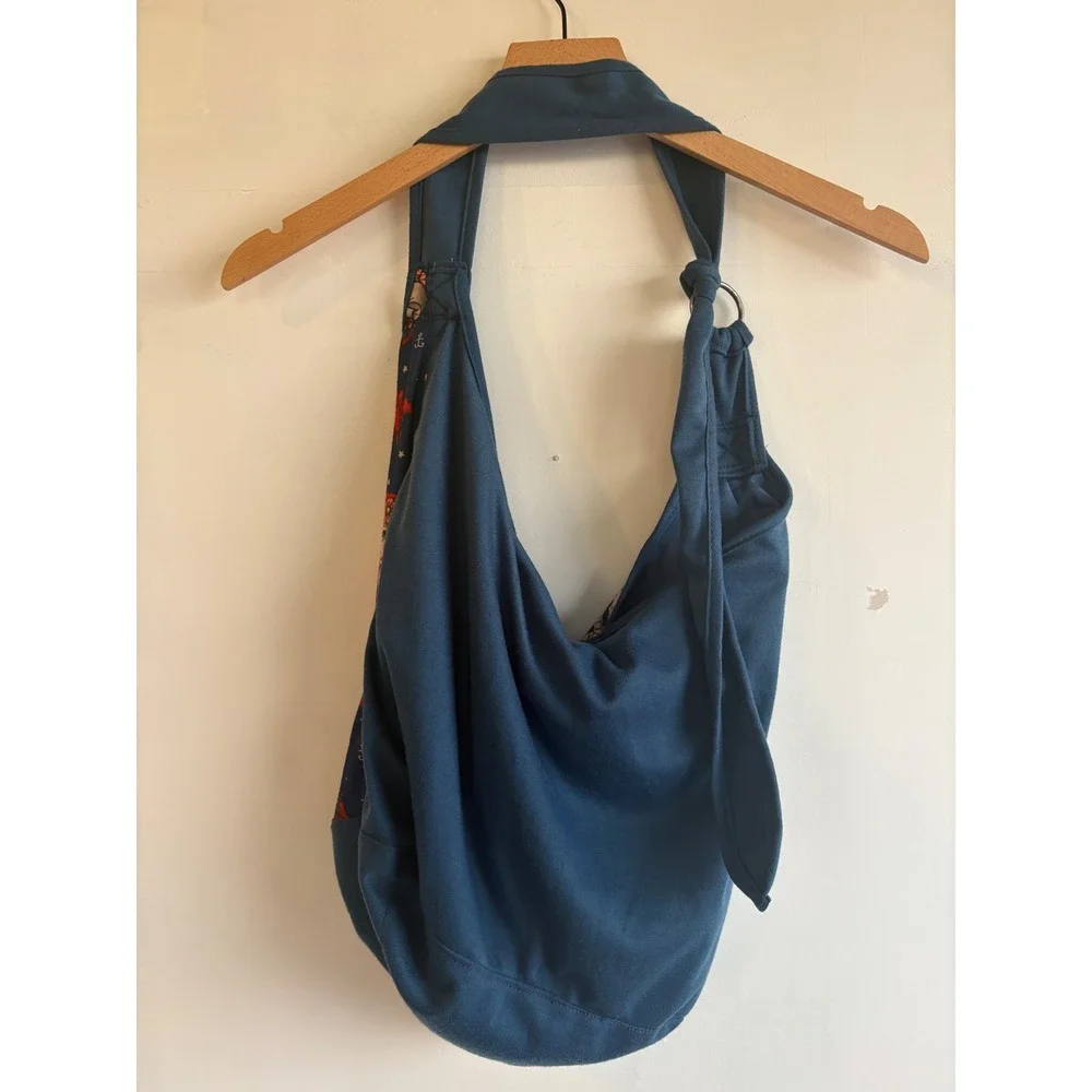 Disney The Little Mermaid loungefly Ariel Tattoo Hobo Crossbody Bag Blue Slouchy